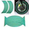 Yamaha YBR Bike Rim Sticker Glowing Green. 