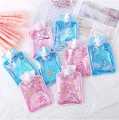 1 pcs Small Transparent Hot Water Bottle Cartoon Simple Winter Warm Water Bag Student Portable Mini Water Warm Hand Treasure. 