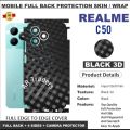 Realme_ C51 FULL BACK 360 premium Protection Skin Wrap with sides and camera protection skin for REALME C50 full cover Premium Quality skin wrap sheet for  realme c50. 