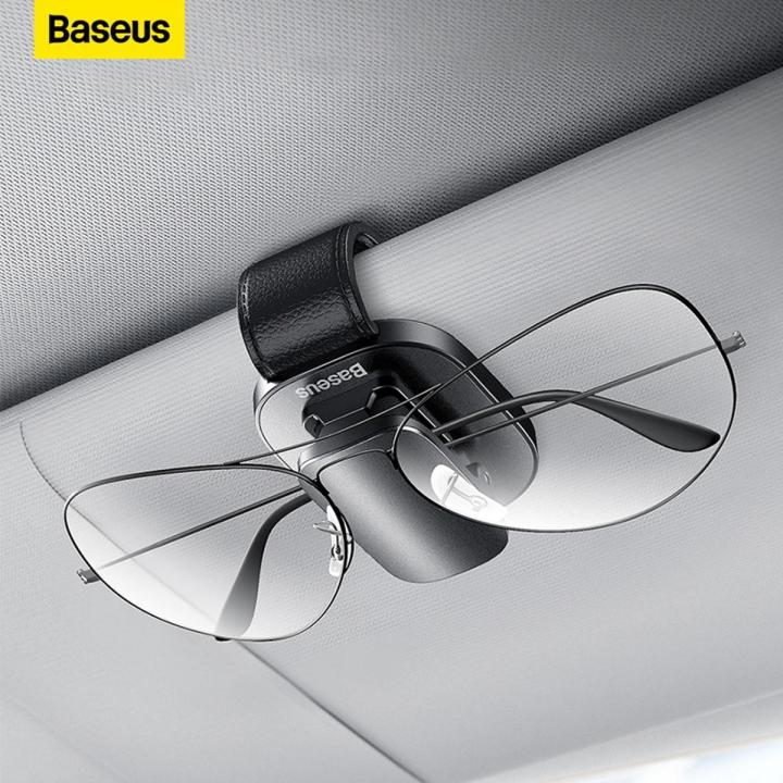 Baseus Car Sunglasses Holder,  Sun Visor Glasses Clip
