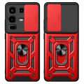 PlusCase for Infinix Note 50 / Note 50 Pro 4G Phone Casing Slide Lens Armor Case Shockproof Stand Holder Camera Protect Back Cover. 