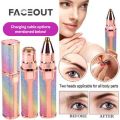 FACEOUT - Original Facial Hair Remover Machine – High Quality Rechargeable Eyebrow Trimmer – Portable Electric Lipstick Shape Razor for Women – 1 in 1 & 2 in 1 Eyebrow Trimmer Variants – Smooth & Gentle Hair Removal Tool – Safe for All Skin Types. 