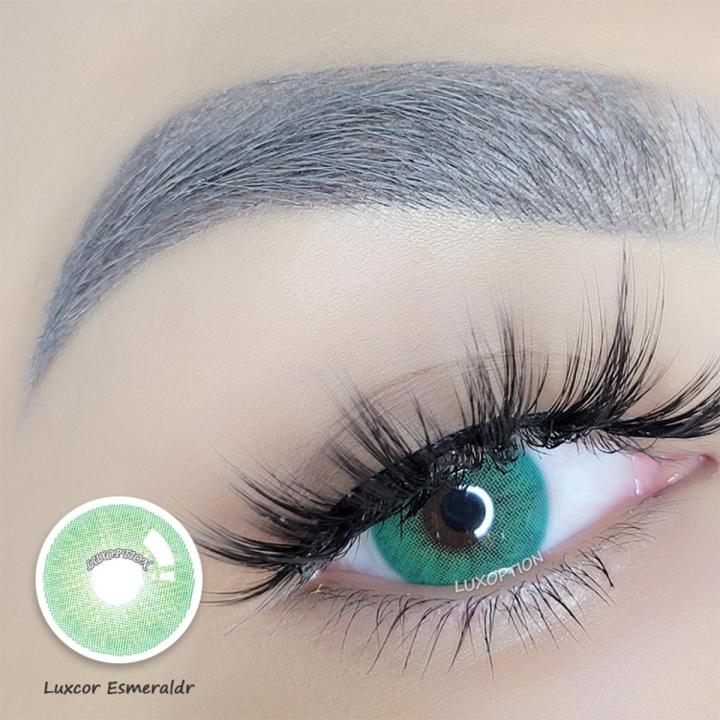 Color lens  Aqua One Tone Eye Contact Lenses With Container + free water kit / disposable lenses / lense, eye lense / color lense / eye lenses for girls-Blue
