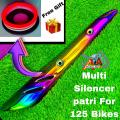 Silencer Patri For 125 With Free Silencer Light  Fancy Silencer Cover For 125 Silencer Shield For Motorcycle Silencer Guard For Bikes125 Silencer Patri Cover. 