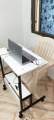 New Bedside adjustable Computer Laptop Table Moveable  Wood+Metal Frame Modern Simple Laptop Table Stand Desk. 