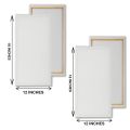 2 Pieces Of 12 X 18 Inches Primed Canvas Boards For Painting. 
