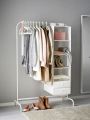 IKEA MULIG Clothes rack, white, 99x152 cm. 