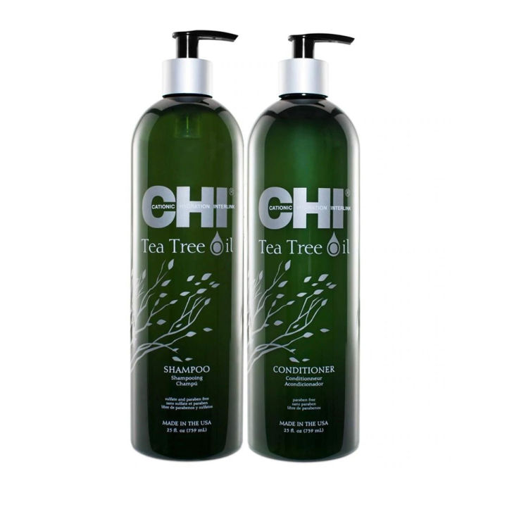 Chi Tea Tree Oil Shampoo and Conditioner KIT 739ml