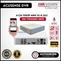 HIKVISION DS-7104HQHI-M1/S 4-ch 1080P Mini 1U H.265 AcuSense DVR -Turbo HD Products DVR Value Series-Up to 6-ch IP camera inputs supported DVR-Deep learning based human and vehicle targets classification of Motion Detection 2.0 DVR. 