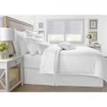 Beddy's Studio  White Hotel Collection Sateen Stripe Bed Sheets  Egyptian Cotton Single & King Size Fancy Bedsheet Set With Pillow Cases. 