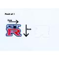 GTR car tail decor Jelly sticker,car emblem logo for any Civic and so on. 