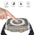 49MM Transparent crystal clear Protective Case For Ultra Smart Watch-HD Clarity- Uninterrupted Accessibility For Ultra Smart Watch. 