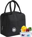 Insulated Lunch Bag Reusable Lunch Box Freezable Lunch Bag Leakproof for Women Men Office Work School Beach Hiking Picnic Fishing (black). 