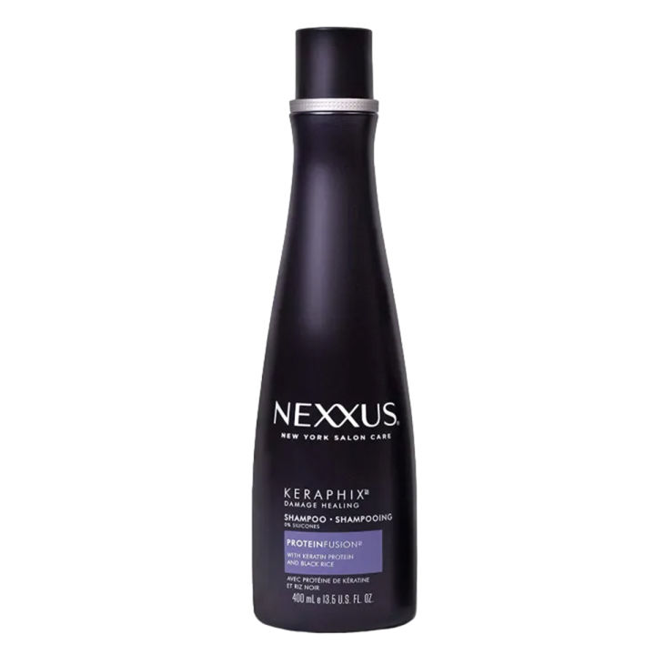 Nexxus Keraphix Shampoo for Damaged Hair Keraphix with ProteinFusion Silicone-Free with Keratin Protein and Black Rice 13.5 oz 400ml