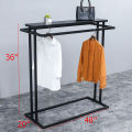 Freestanding Clothing Rack Large Capacity Wardrobe with Storage Shelf, Modern Display Stand Double Rail Coat Hanger for Bedroom, Hallway. 