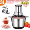 Electric Meat Chopper Stainless Steel Machine 3-LITER. 