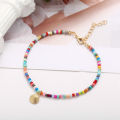 Boho Ankle Bracelet Bohemian Colorful Beads Lightweight Anklet. 