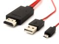 Mhl Micro USB to hdmi 1080p hd tv Cable Adapter for Samsung Galaxy S3 S4 S5 Note 2 Note 3. 
