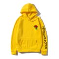 Harajuku Hoodie Men Fashion Red Rose Flower Sweatshirt with print Autumn Winter Streetwear Men Women Casual Pullover Hoody male. 