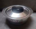 1 Piece Pot Degchi with Lid Silver Aluminum Adonized Capacity 800grams. 