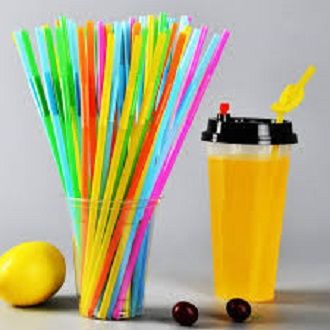 Pack of  100 Multi Colour Straws