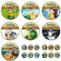 New Pokemon Anime Gold Plated Gold Coin Game Commemorative Coin Pikachu Gold Coin Game Collection Pokemon Cards Christmas. 