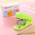 Creative Mini Stapler And Staple Set 400 Staples Cute Student Stationery Office Supplies Three Colors Optional. 