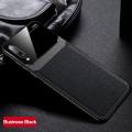 iCaseCover for Samsung Galaxy A70 Soft Case Hybrid TPU Leather Tempered Glass Shockproof Back Cover. 