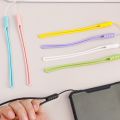 Candy Color Mobile Phone Rubber Strap / Soft Silicone Hand Wrist Lanyard Keychain / Mobile Phone Camera ID Card Anti-Lost Ropes / Hands-free Short Lanyard. 
