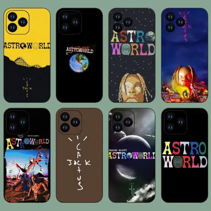 Rapper Travis Scott Astro World Phone Case For iPhone 11 12 13 14 Mini Pro XS Max X S Plus XR Shell