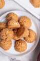 Bakery macarons coconut ball biscuits box , crispy and delicious, khopra biscuits, 10 pieces. 