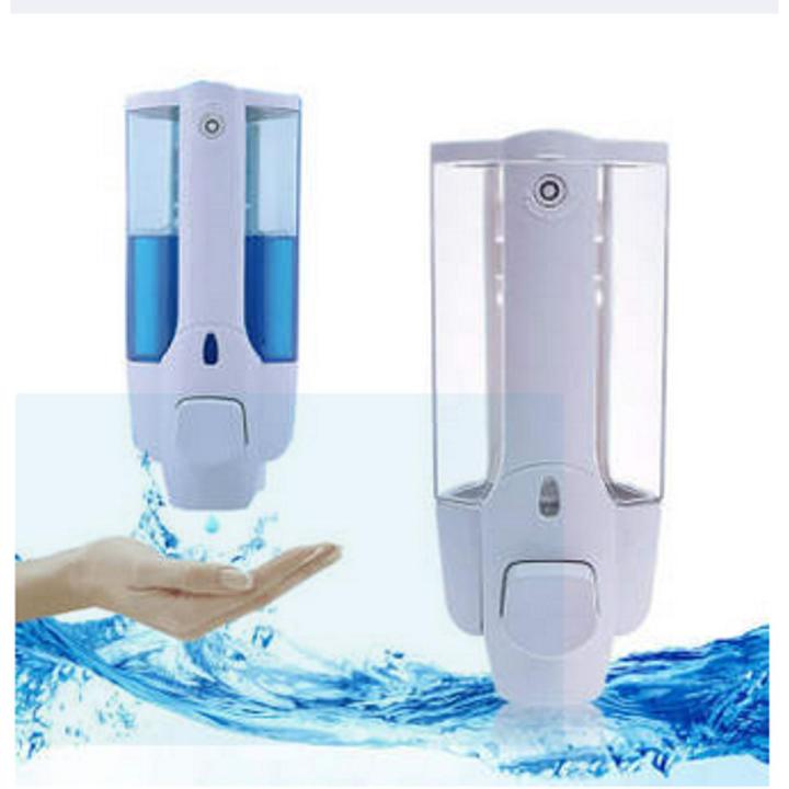 400ML Wall Mount Liquid Soap & Lotion Dispenser for Bathroom & Kitchen-ABS Plastic TX09-1