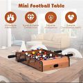 Mini Tabletop Foosball Soccer Game | Portable Wooden Table Football for Kids & Adults. 
