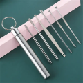 Ear Wax Remover Kit I 6 Pcs Ear Wax Cleaning Kit I Hygiene Ear Wax Remover Kit I Stainless Steel Ear Wax Removal I High Quality Ear Tool Kit I Reusable Ear Tools I Safe Ear Tools Set I Professional Ear Wax Cleaner I Ear Wax Removal Kit for Kids & Adult. 