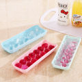 Round Love Ice Mold Reusable Silicone Ice Maker Cube Mold 14 Small Ice Hockey With Cover Double Plastic Ice Tray Kitchen Gadgets. 