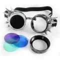 Cosplay Vintage Victorian Rivet Gothic Steampunk Unisex Cool Men Women Welding Goggles Cosplay Vintage Glasses Eyewear. 