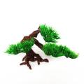 Fish Tank Aquarium Rock Bonsai Ornament Plastic Artificial Pine Tree Plant. 