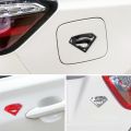 Superman Metal 3D ( Silver ) Chrome Auto Logo Badge Metal Car Sticker Emblem Car Styling Accessories Motorcycle Auto Stickers. 