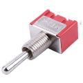 5 x Mini Momentary (On)Off(On) Toggle Switch Model Railway SPDT 12V,silver. 