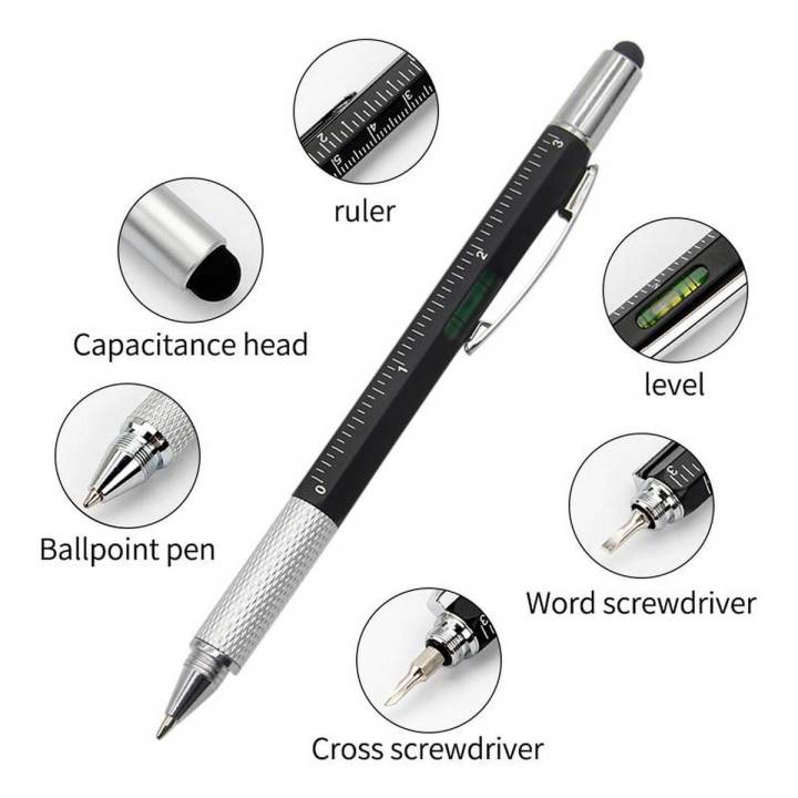 7%20in%201%20Multi%20functional%20Touch%20Screen%20Stylus%20Ballpoint%20Pen%20with%20Screwdriver%20Spirit%20Level%20Scale%20Ruler%20-%20Black%20-%20Image%202