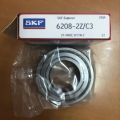 Bearing 6208 -ZZ C3 SKF Brand Metal Seal Ball Bearing ( Original SKF). 