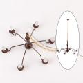 Antique 1:87 HO Scale Metal Ceiling Light Hanging Chandelier for Model. 