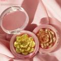 Exquisite Relief 3D Rose Flower Highlighter Makeup Palette Cosmetic Face Contour Bronzer Shimmer Highlighting Powder Makeup. 