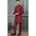 Elegant Maroon Kurta Pajama for Men. 
