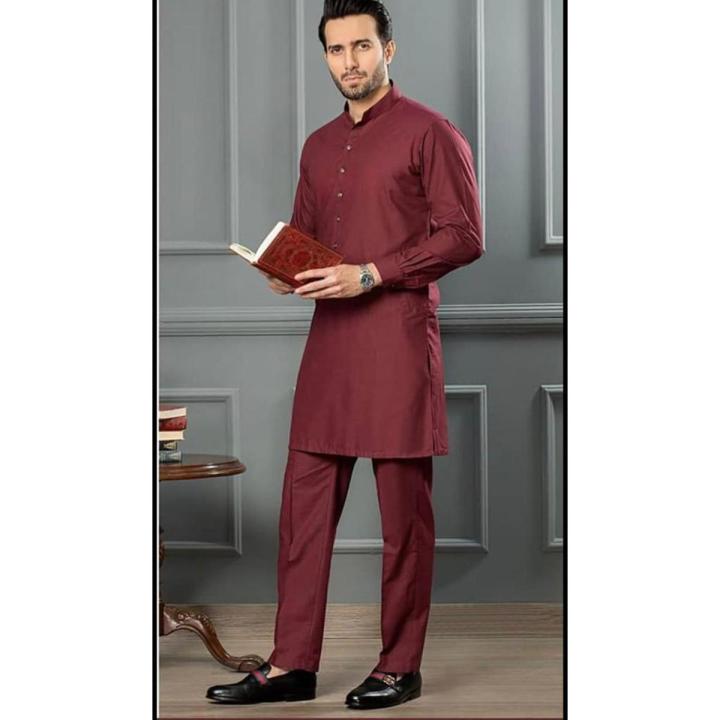 Elegant Maroon Kurta Pajama for Men
