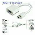 Hdmi To Vga Converter With Sound- White. 