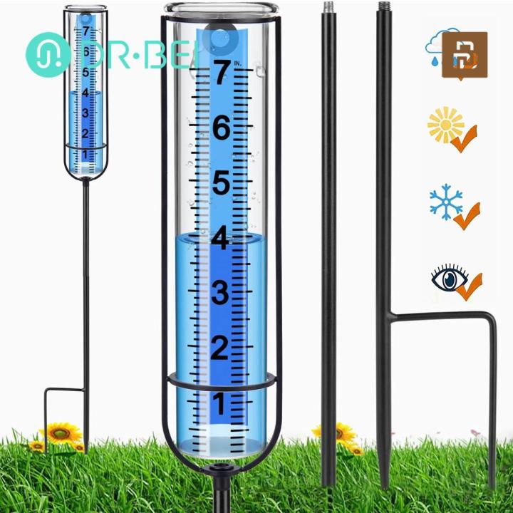 DR BEI Rain Measuring Meter Clear Scale Rain Water Measuring Tool