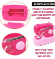 Mini Plastic Sewing Machine for kids Battery Operated Children's Kids Toy. 