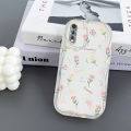 VRQR Soft Wavy Edge Phone Case For Vivo S1 Back Cover Full Screen Beautiful Flowers Pattern Cover. 