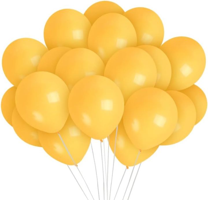 50 pcs 9 inch Mango Balloons without shinny Latex Balloon for Valentine Birthday Parties Baby Shower Wedding Backdrop Decor Minion, Bee Theme and Summer Party light orange